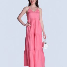 Orchid Blues Sleeveless Cotton Maxi Dress-image-77