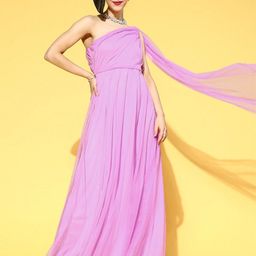 U&F One Shoulder Net Maxi Dress-picture-28