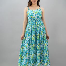 SHOOLIN Shoulder Straps Maxi Dress-image-101