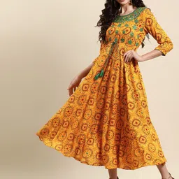 Anouk Ethnic Motifs Print Liva Maxi Dress-picture-14