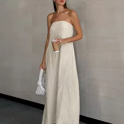 MIAKEE Off-Shoulder Maxi Dress-image-12