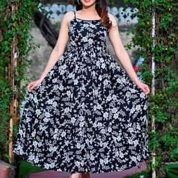 ao services Floral Print Off-Shoulder Maxi Dress-image-3