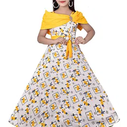BAESD Floral Printed Denim Maxi Dress-image-67