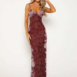 StyleCast x Revolte Floral Georgette Bodycon Maxi Dress-image-40