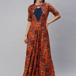 Swishchick Floral Printed Maxi Dress-image-26