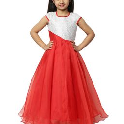 BAESD Girls Embellished Satin Tie Up Maxi Dress-picture-37