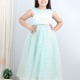 Toy Balloon kids Girls Embellished Net Fit & Flare Maxi Dress-picture-14