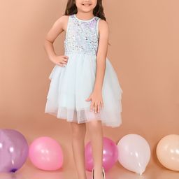 LilPicks Girls Embellished Fit & Flare Dress-image-30