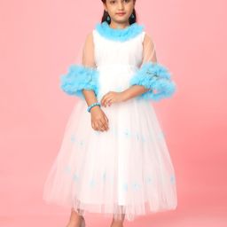 BAESD Girls Embellished Net Fit & Flare Maxi Dress-picture-42