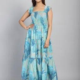 KALINI Tie and Dye Dyed Maxi Dress-image-6
