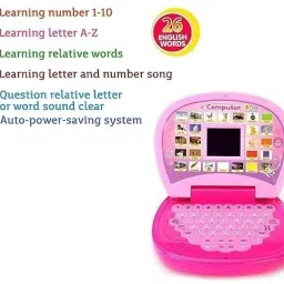 mbkids Mini Laptop for Kids - Learning Alphabet and Numbers with LED Display and Music image 4