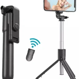 lookat Bluetooth Extedable Selfie Stick with Wireless Remote,103 Cms Long Selfie Stick,Detachable Mobile Holder Bluetooth Selfie Stick image 2