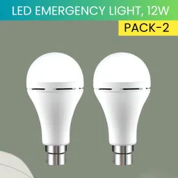 12W Rechargeable Inverter LED Bulb with Upto 4H.Power Cut Lighting Pack of_2D101 4 hrs Bulb Emergency Light-picture-11