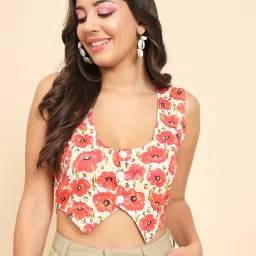 Lycra Printed Coat For Women-image-31