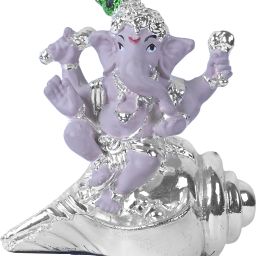 Decorative Silver Plated Resin Meditating Shiv Ji Showpiece for Home Décor Decorative Showpiece-7.6 cm-image-45