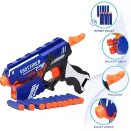 Blaze Storm Hot Fire Soft Bullet Gun Toy With 10 Safe Soft Foam Bullets-image-51