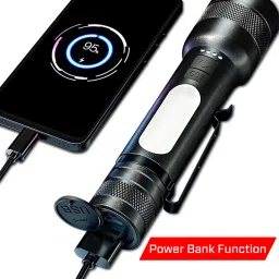 ibell FL8375S Flashlight, Powerbank Function, Telescopic Zoom, 10W Multifunction Light Torch image 3