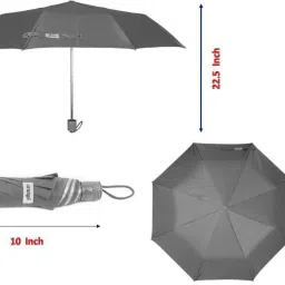 orange 3 Fold Mono Silver Manual Combo - Pack of 2 Umbrella image 5