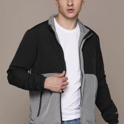 Men Colorblock Tailored Jacket-image-85