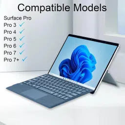 TECPHILE 1089D Keyboard for Surface Pro 7/ Pro 6/ Pro 5/ Pro 4/ Pro 3 Bluetooth Handheld Tablet Keyboard Compatible with Desktop, Laptop, Mac image 5