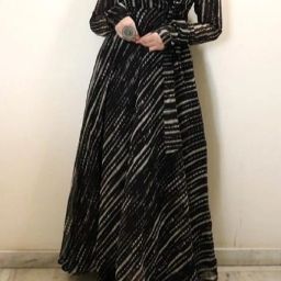 Women Gown Black Maxi/Full Length Dress-image-23