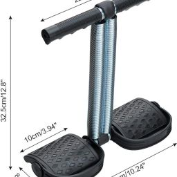 arainfit Black Double Spring Tummy Trimmer For Ab Exercise For Men And Women Ab Exerciser image 4