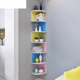 WODEN WALL MOUNT ZIG ZAG 1 Wooden Wall Shelf-4