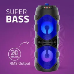 GUGGU Bluetooth (PORTABLE BLUETOOTH PARTY SPEAKER) With Mic and High Bass SoundQ479 40 W Bluetooth Tower Speaker image 3