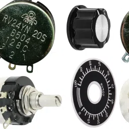 2's of B 500K Ohms B504 RV24YN20S Potentiometer, A-03 Knob, Dial plate Rotary Potentiometer-image-84