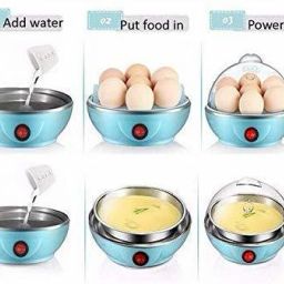 seavokes Double Layer Egg Boiler Electric Automatic Off 14 Egg Poacher for Steaming, Cooking, Boiling and Frying, Multicolour Double Layer Egg Boiler Electric Automatic Off 14 Egg Poacher for Steaming, Cooking, Boiling and Frying, Multicolour Egg Cooker image 3