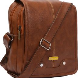 Tan Men Sling Bag Travel Business Crossbody Small Bag Men Casual Zipper Shoulder Sling Handbag-image-11