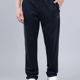 Men Solid Dark Blue Track Pants-image-45