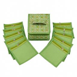 Women Green Cosmetic Bag-image-16