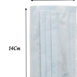 7shield Kids Size CE and ISO Certified mask with Extra soft Fabric ear loop and Inbuilt Plastic coated Nose pin unisex mask soft fabric Ear loop Kids size Mask Water Resistant Surgical Mask image 2
