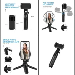 POZUB Mini Tripod Stand Movement Mobile Holder Stand Gimbal Multi-Use Selfie Stick Tripod, Monopod, Monopod Kit, Tripod Ball Head, Tripod Bracket, Tripod Clamp, Tripod Kit image 3
