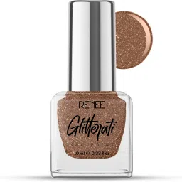 Glitterati Nail Paint Rose Beige | Chip Resisting Formula with High Glitter Rose Beige-picture-6