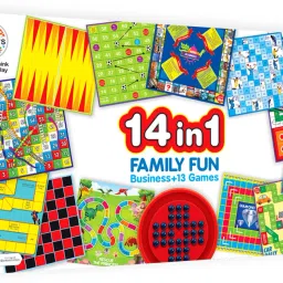 14 in1(1224) Brainvita,Business,Ludo,Snakes & Ladders&more Party&Fun Games Strategy & War Board Game-19