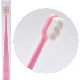newvent Micro Nano Bristles Toothbrush For 3-16 Years Kids (Pink) Extra Soft Toothbrush-picture-33