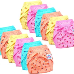 Baby Nappy/ Langot / Cloth Diaper, Pack Of 12, 0 - 3, Months, Washable, Hosiery-image-54