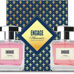 engage Gift Set Moments Perfume, Long Lasting Fragrance, ITC Wedding Hamper, Pack of 2 Eau de Parfum - 200 ml-picture-0