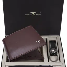 urban forest Men Casual, Trendy, Travel, Formal Brown Genuine Leather Wallet-picture-2