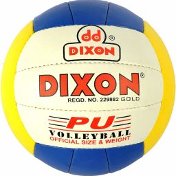 VB-BUYW01 Leather Volleyball, Standard (Blue) Volleyball - Size: 5-22