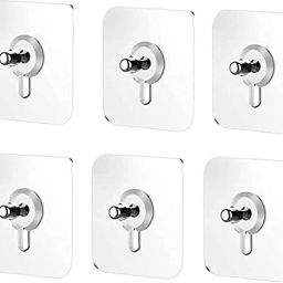 6 PCS Adhesive Nail Wall Hook for Hanging photoframe ,Wall Clock,Heavy Duty Hook 6-image-71