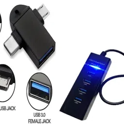 ANJO USB Keyboard-Wireless Mouse-Pad-3.0USB Hub-3in1 Cleaning Kit-OTG M & C Type 2in1 Combo Set image 5