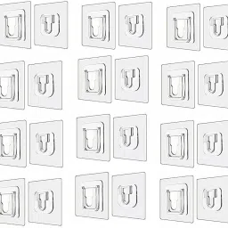 (PACK OF 10) Male/Female Sticker Hooks for Bathroom/Kitchen/Multiuse 1.149 Hook 1-image-85