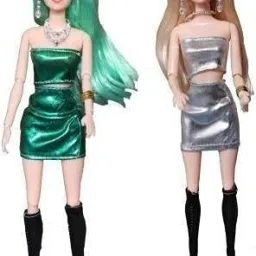 Beautiful Dazzling Doll Combo with Moveable Arms, Legs, Elbow & Knee for Girl|62-image-9