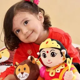 myrra Mantra Chanting Devi Durga Musical Soft Plush Toy - 26 mm image 3
