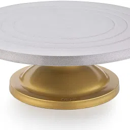 Cake Decorating and Icing Turntable Serving Stand 360° Rotating Cake Stand,30 cm Plastic Cake Server-20