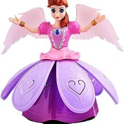 Angel Girl with 360 Rotation 3 d Light and Musical Sound, Dancing Rotating Musical Fairy Princes Angel Doll for Kids (Angel Girl) | Multicolor-picture-14