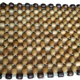 Q1 Beads Ventilated Wooden Beads Laptop Cooling pad/Heat Insulation Pad for All Brands Laptop,Rectangular 40 x 25 cm (Standard,Beige) Cooling Pad-image-49